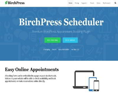 BirchPress booking plugin