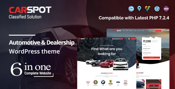 CarSpot Automotive Car Dealer Wordpress Classified Theme Nulled